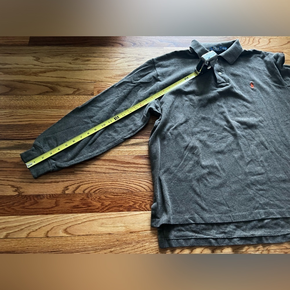 Polo Ralph Lauren Long Sleeve Loden Green Cotton Shirt Size XL - Picture 8 of 9